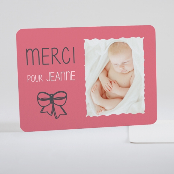 Remerciements naissance Symboles de joie Fille