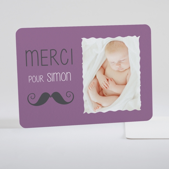 Remerciements naissance Symboles de joie Garçon