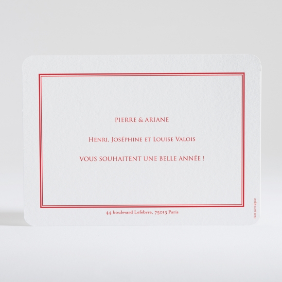 Carte de voeux Pêle mêle rectangulaire