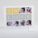 Faire-part de naissance In love