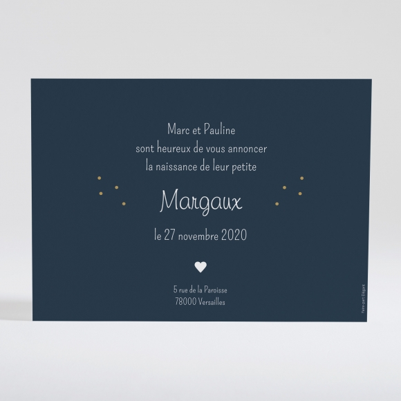 Faire-part de naissance Petit cœur
