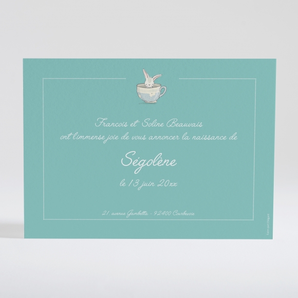 Faire-part de naissance Sweet rabbit