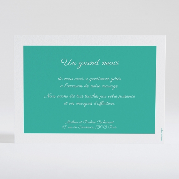 Remerciements mariage Liberty groseille