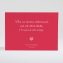 Remerciements mariage Uni & chic