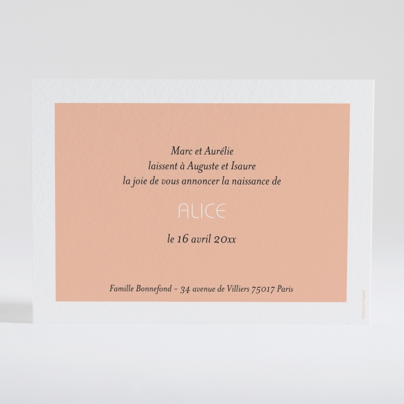 Faire-part de naissance Petit amour paysage 3 enfants
