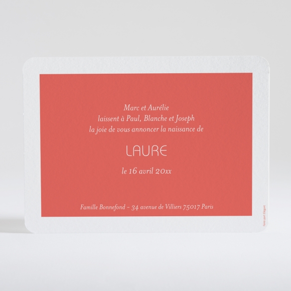 Faire-part de naissance Petit amour paysage 4 enfants