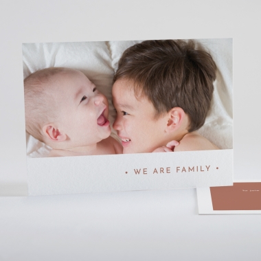 Faire-part de naissance We are family