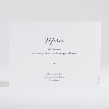Remerciements mariage The day