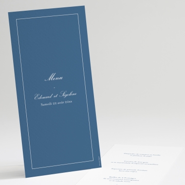 Menu mariage Tradi rectangle couleur