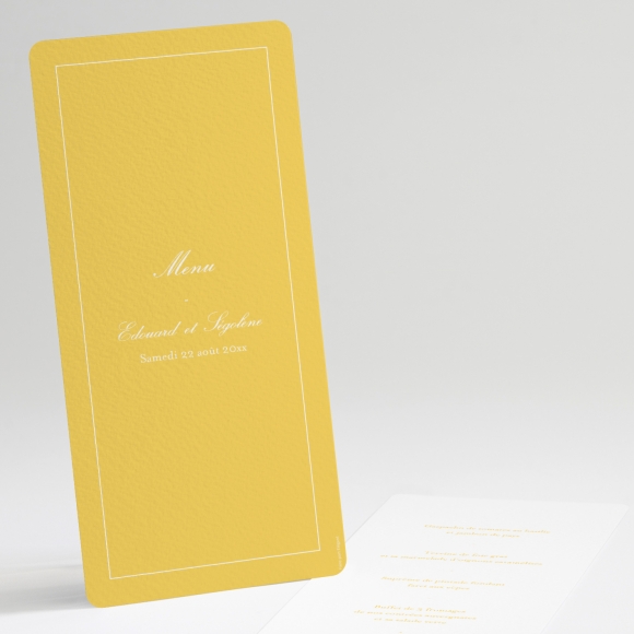 Menu mariage Tradi rectangle couleur