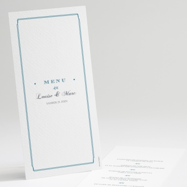 Menu mariage Typographies