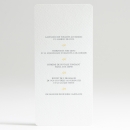 Menu mariage Typographies