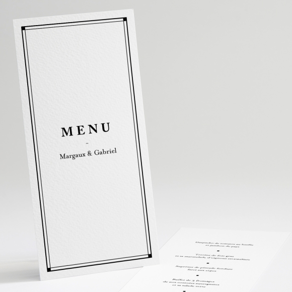 Menu mariage Contemporain