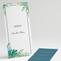 Menu mariage Jardin tropical