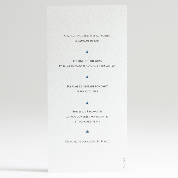Menu mariage Symphonie
