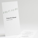 Menu mariage Letter