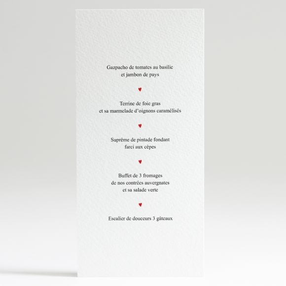 Menu mariage Un mariage à Paris