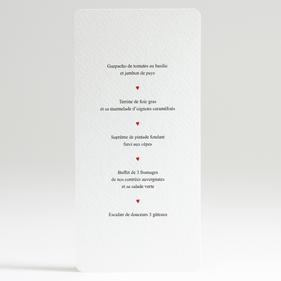 Menu mariage Un mariage à Versailles