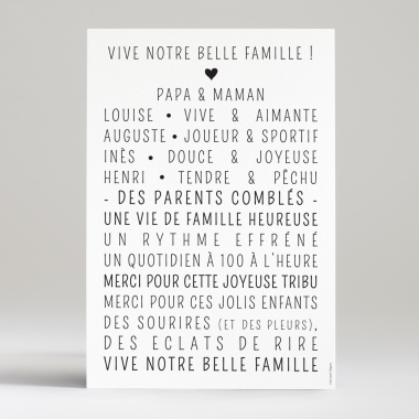 Affiche Votre belle famille