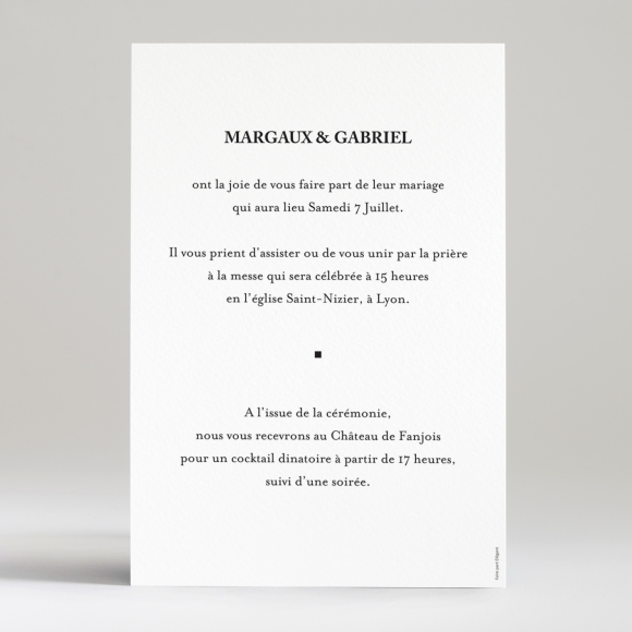 Faire-part de mariage Contemporain