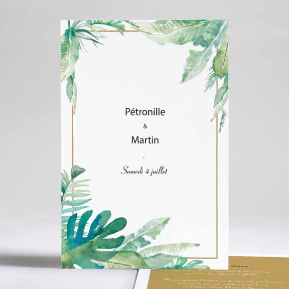 Faire-part de mariage Jardin tropical