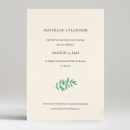 Faire-part de mariage Verdure poétique