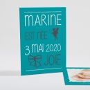 Faire-part de naissance Symboles de joie Fille