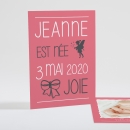 Faire-part de naissance Symboles de joie Fille