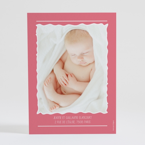 Faire-part de naissance Symboles de joie Fille