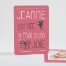 Faire-part de naissance Symboles de joie Fille