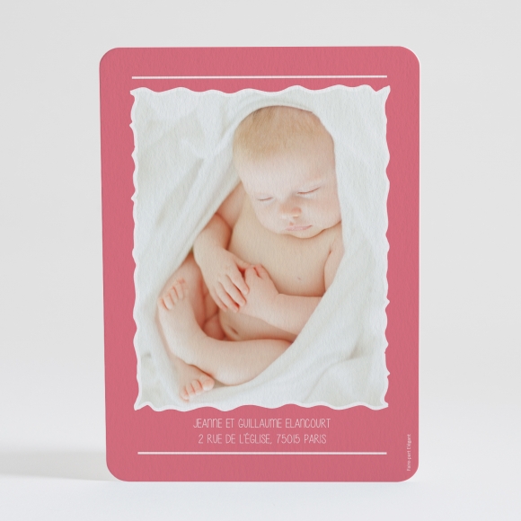 Faire-part de naissance Symboles de joie Fille