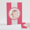 Faire-part de naissance Larges rayures