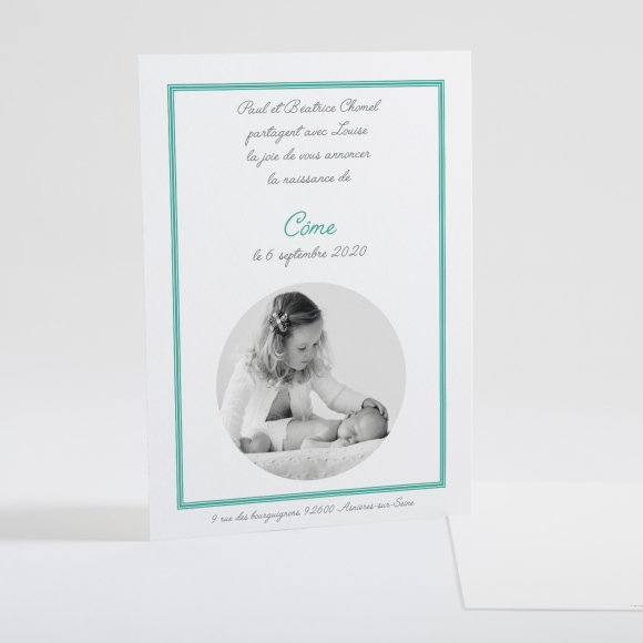 Faire-part de naissance Triple cadre