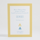 Faire-part de naissance Motif graphique simple