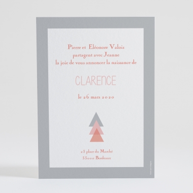 Faire-part de naissance Motif graphique simple