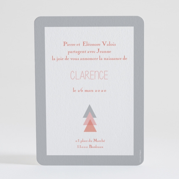 Faire-part de naissance Motif graphique simple