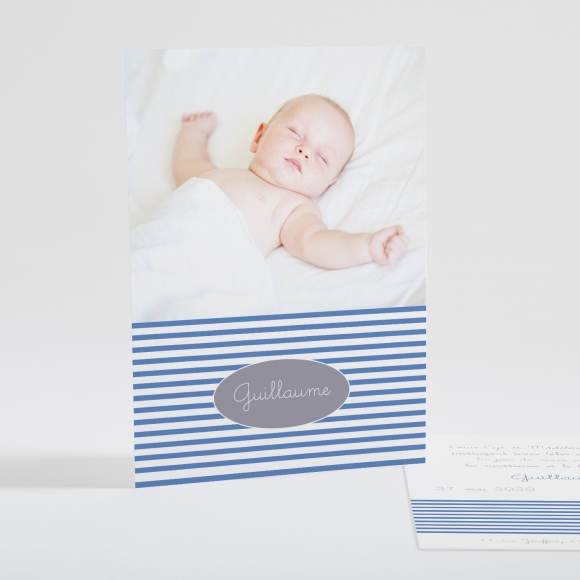 Faire-part de naissance Jolies rayures photo