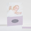 Faire-part de naissance Jolies rayures photo