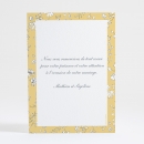 Remerciements mariage Liberty élégant