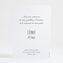 Remerciements naissance Guirlande fleurie