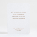 Remerciements mariage Kraft classique