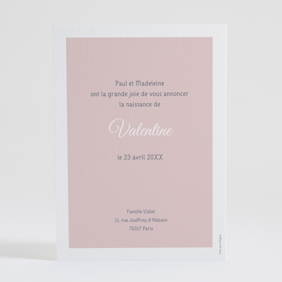 Faire-part de naissance Doux balancement