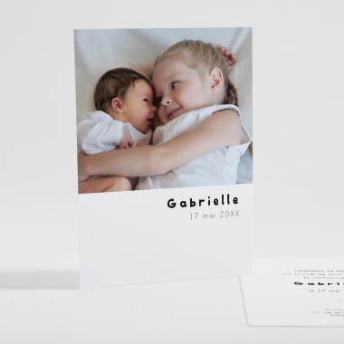 Faire-part de naissance Portrait de famille