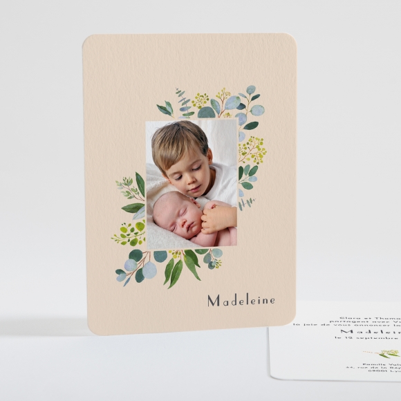 Faire-part de naissance Naissance Botanic