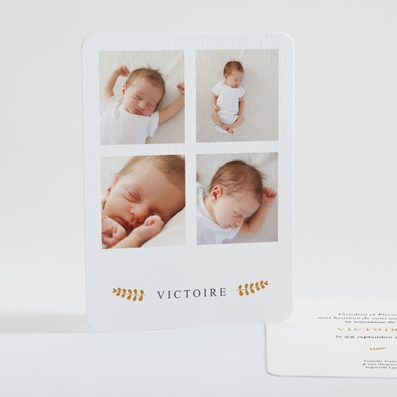 Faire-part de naissance Minimaliste