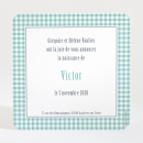 Faire-part de naissance Petit vichy photo