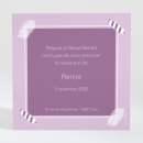 Faire-part de naissance Bonbons et feuilles