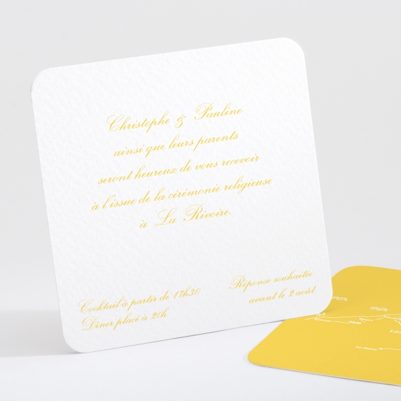 Carton d'invitation mariage Chic & sobre