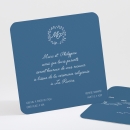 Carton d'invitation mariage Couronne de feuilles