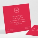 Carton d'invitation mariage Couronne de feuilles